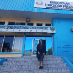 Dando clases no Mestrado da Universidad Nacional de la Policía de Honduras 